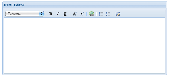 Ext.form.HtmlEditor component