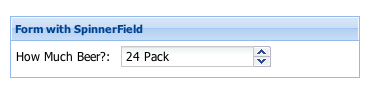 Ext.form.field.Spinner field