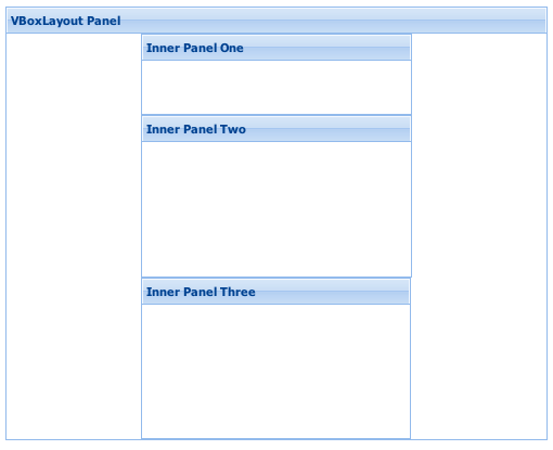 Ext.layout.container.VBox container layout